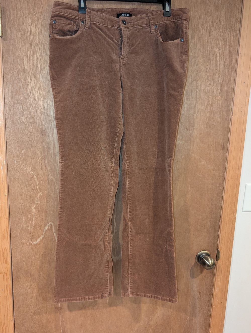 Apt. 9 Women's Brown Corduroy Flare Jeans